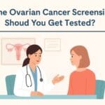 gynecologist discussing ovarian cancer screening option